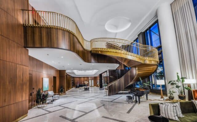 Nashville's Conrad Hotel Staircase by Tate Ornamental